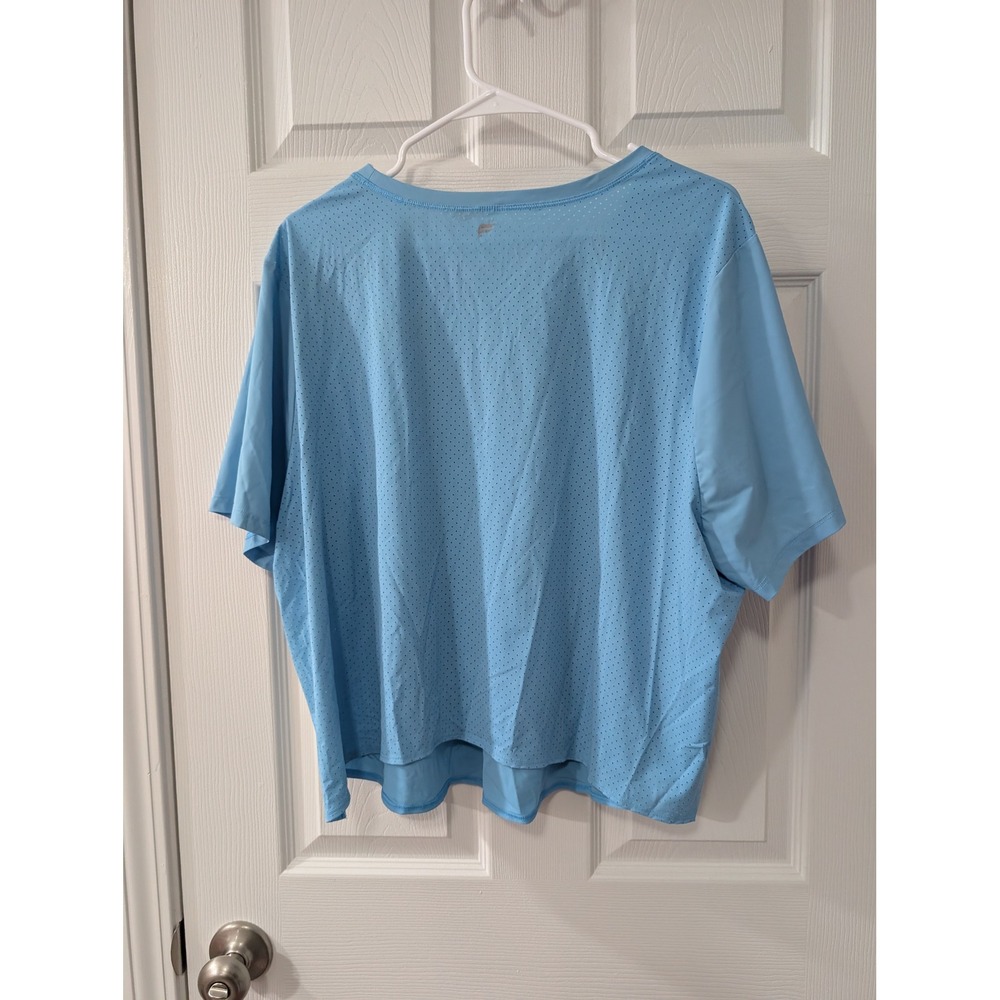 Fabletics XXL, Essential Air Short Sleeve Top, Activewear, Lot of 3, Red/Blue - Picture 3 of 3